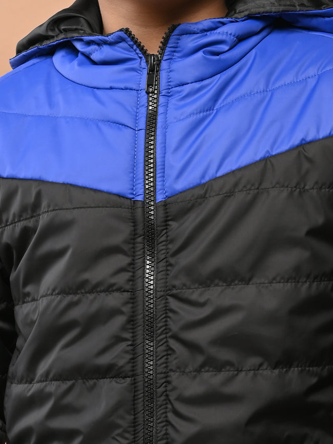 Double Shaded Puffer Hooded Jacket