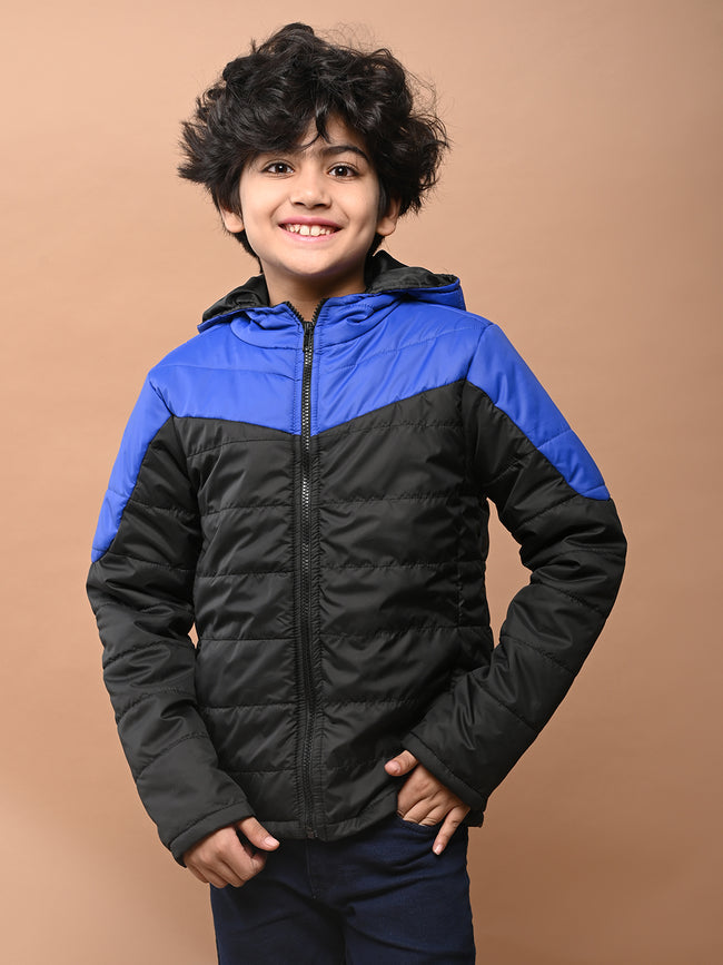 Double Shaded Puffer Hooded Jacket