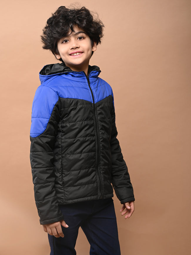 Double Shaded Puffer Hooded Jacket