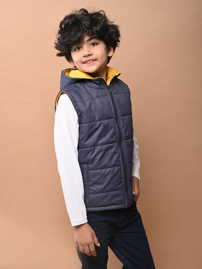 Reversible Sleeveless Puffer Jacket