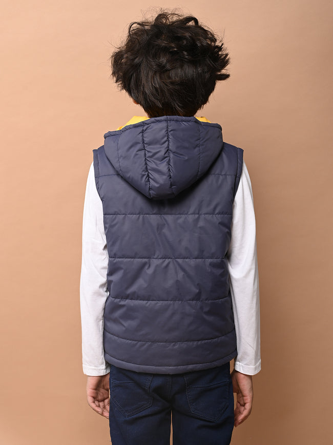 Reversible Sleeveless Puffer Jacket