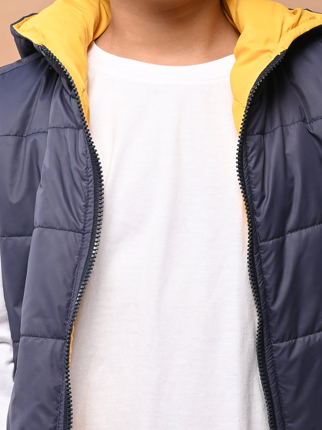 Reversible Sleeveless Puffer Jacket
