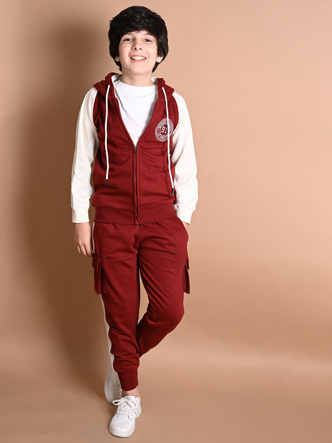 Solid Plain Cargo Drawstring Joggers