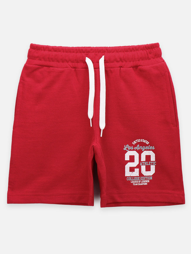 Navy Red Drawstring Shorts Pack of 2