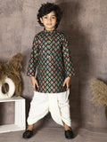 Tribal All Over Print Kurta with Dhoti Set