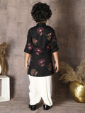 Paisley Print Kurta with Dhoti Set