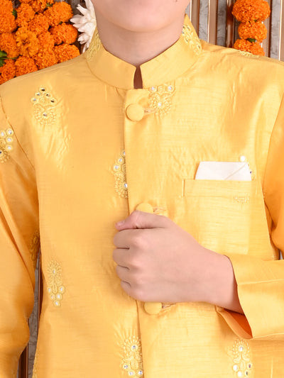 Embroidered Button Down Kurta with Pant Set