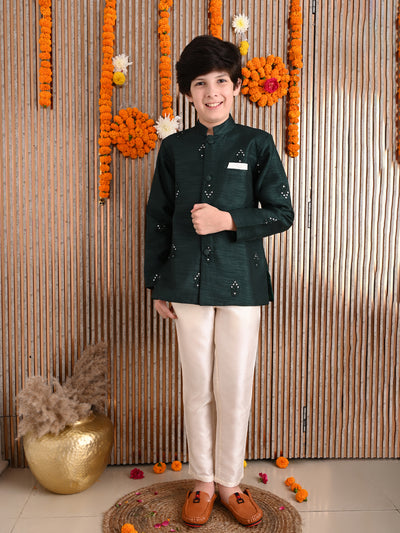 Embroidered Button Down Kurta with Pant Set