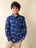 Space Printed Full Sleeves Shirt