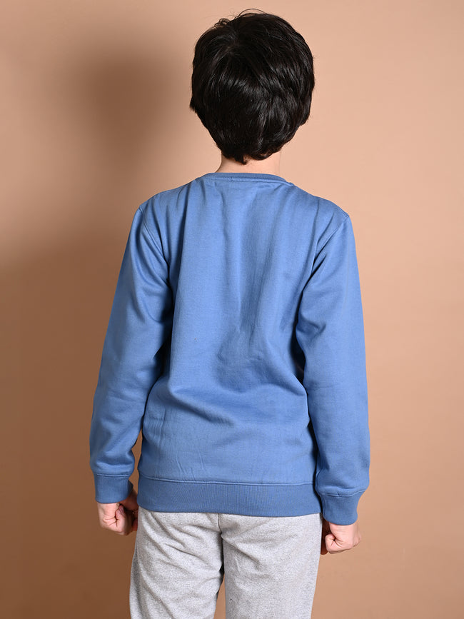 Typographic Printed Full Sleeve Sweatshirt