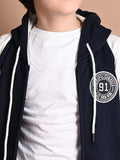 Solid Full Sleeve Hooded Sweatshirt