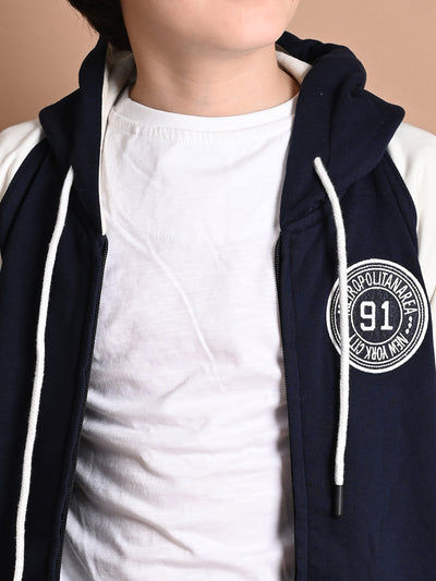 Solid Full Sleeve Hooded Sweatshirt