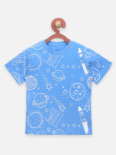 To Space Printed  Summer Cool Tshirts Pack of 3