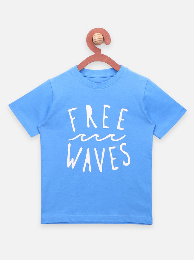 Free Waves Stripes Printed Summer Cool T-shirt Pack of 2