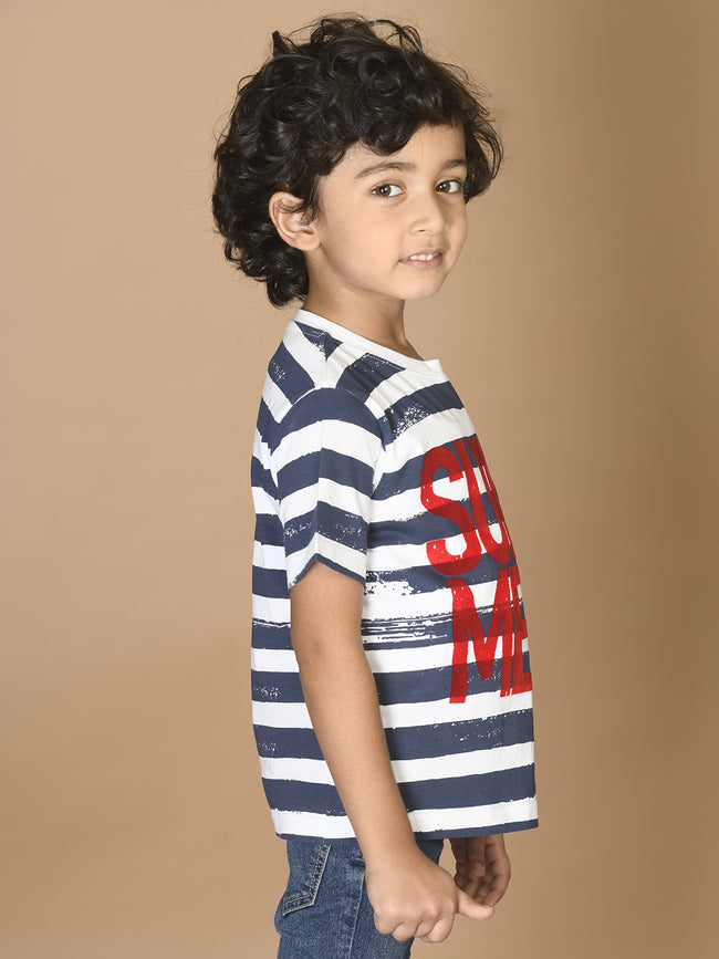 Stripes Printed Summer Cool Tshirt