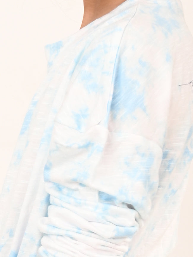 Tie Dye Printed Knot Top with Legging