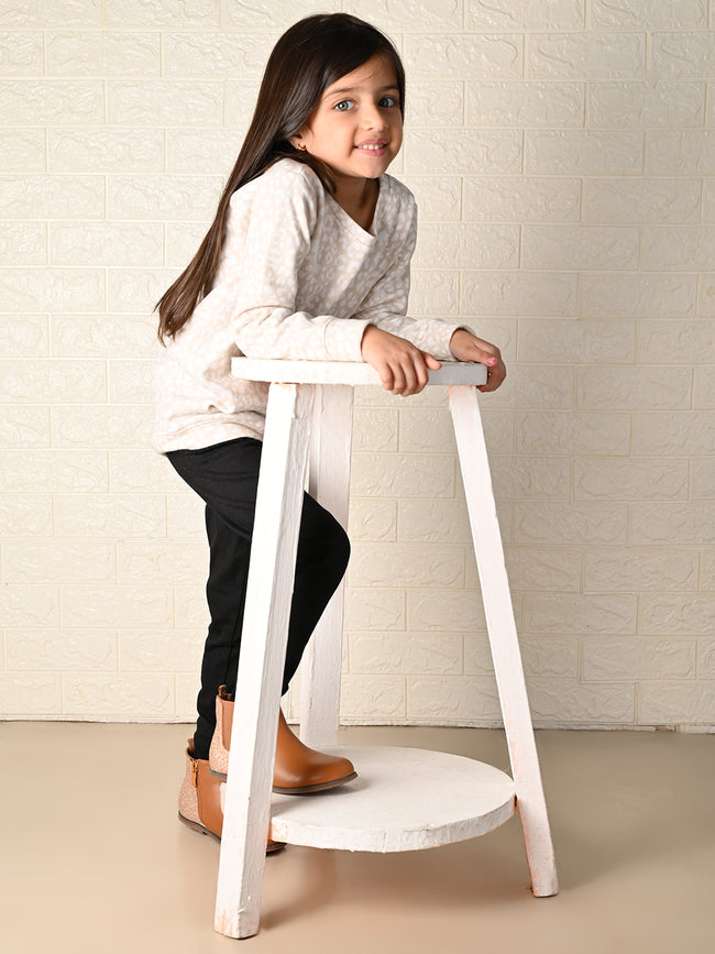 All Over Printed Sweatshirt with Legging Set