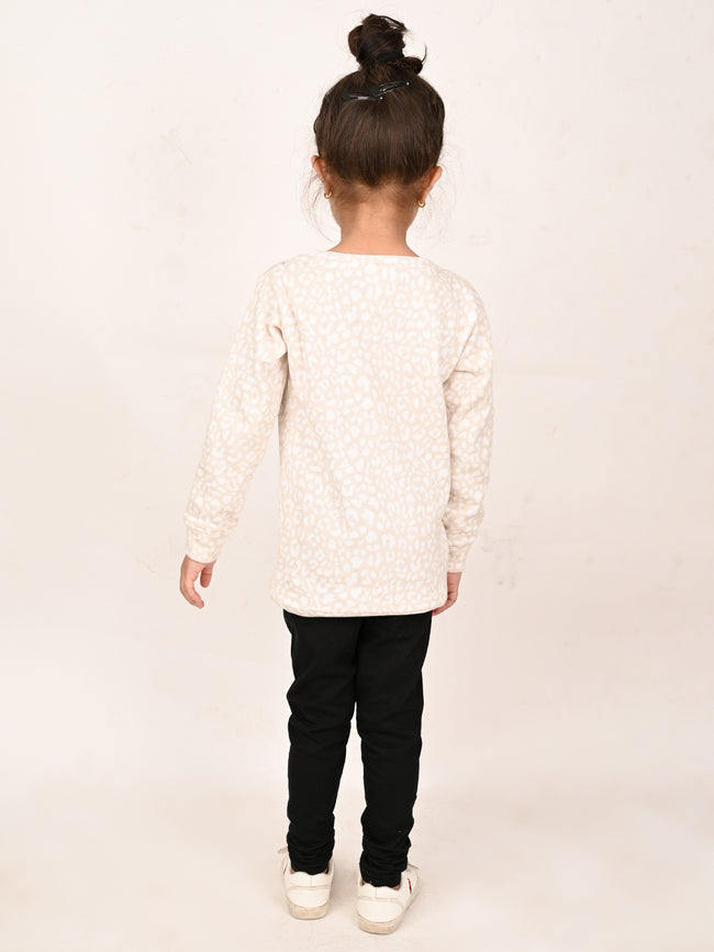 All Over Printed Sweatshirt with Legging Set