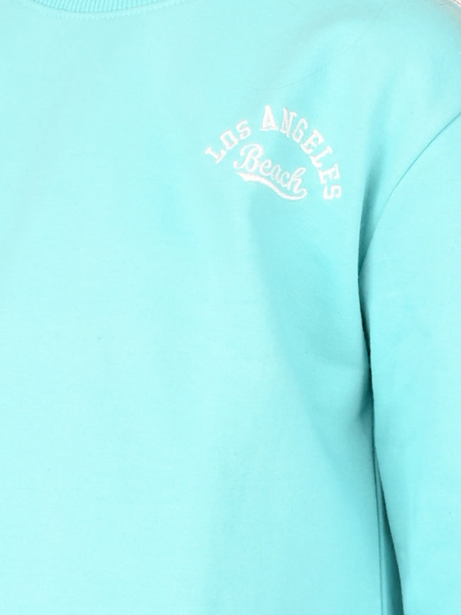 Solid Plain Full Sleeve Top with Bermuda Shorts