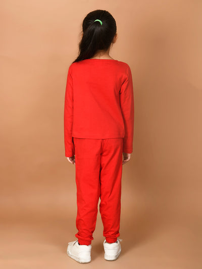 Never Mind Printed Full Sleeve Top with Jogger Set