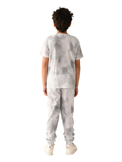 Front Graphics Printed T-shirt with Jogger Set