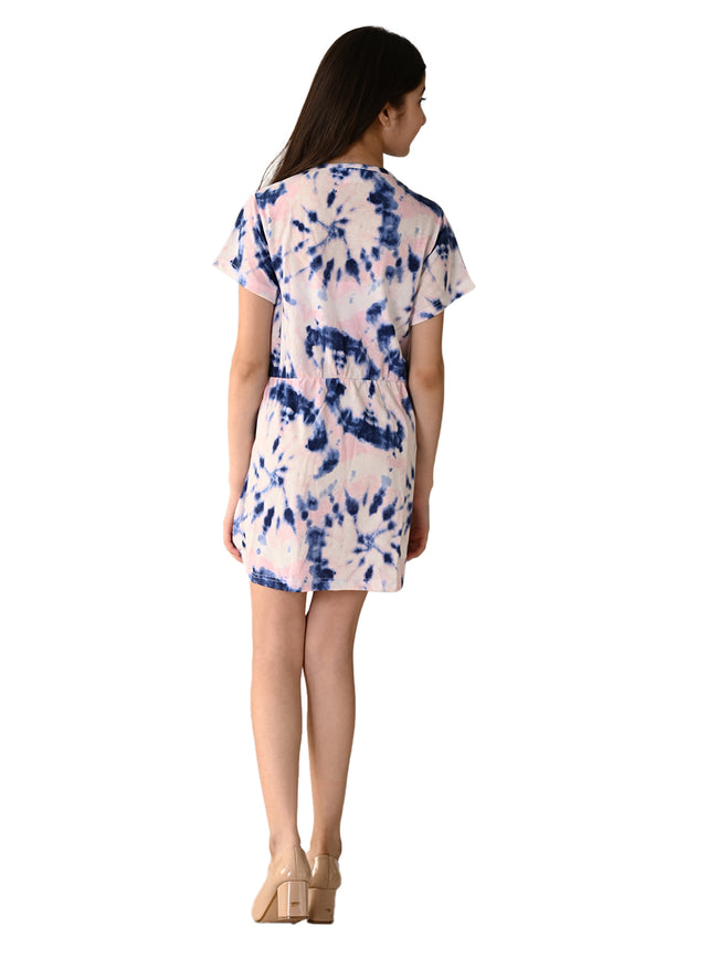 Tie Dye Printed Fit n Flare Dress