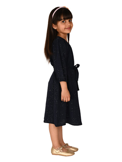 All Over Shimmering Fit n Flare Dress