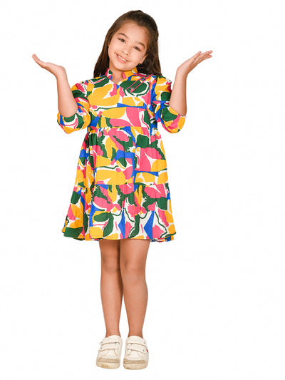 All Over Printed Fit n Flare Dress