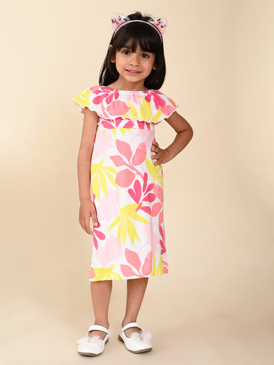 Floral Printed Off Shoulder Bodycon Dress