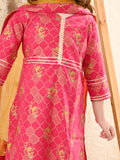 Ethnic Printed Kurta Sharara Set with Dupatta