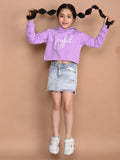 Joyful Applique Girlish Sweatshirt