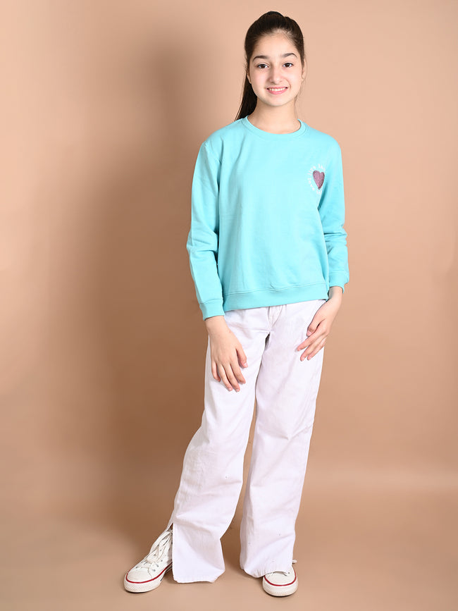 Solid Plain Full Sleeve Sweatshirt