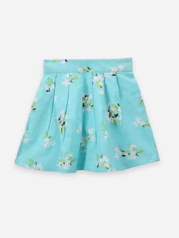 Bow Style One Shoulder Top with Skirt Set